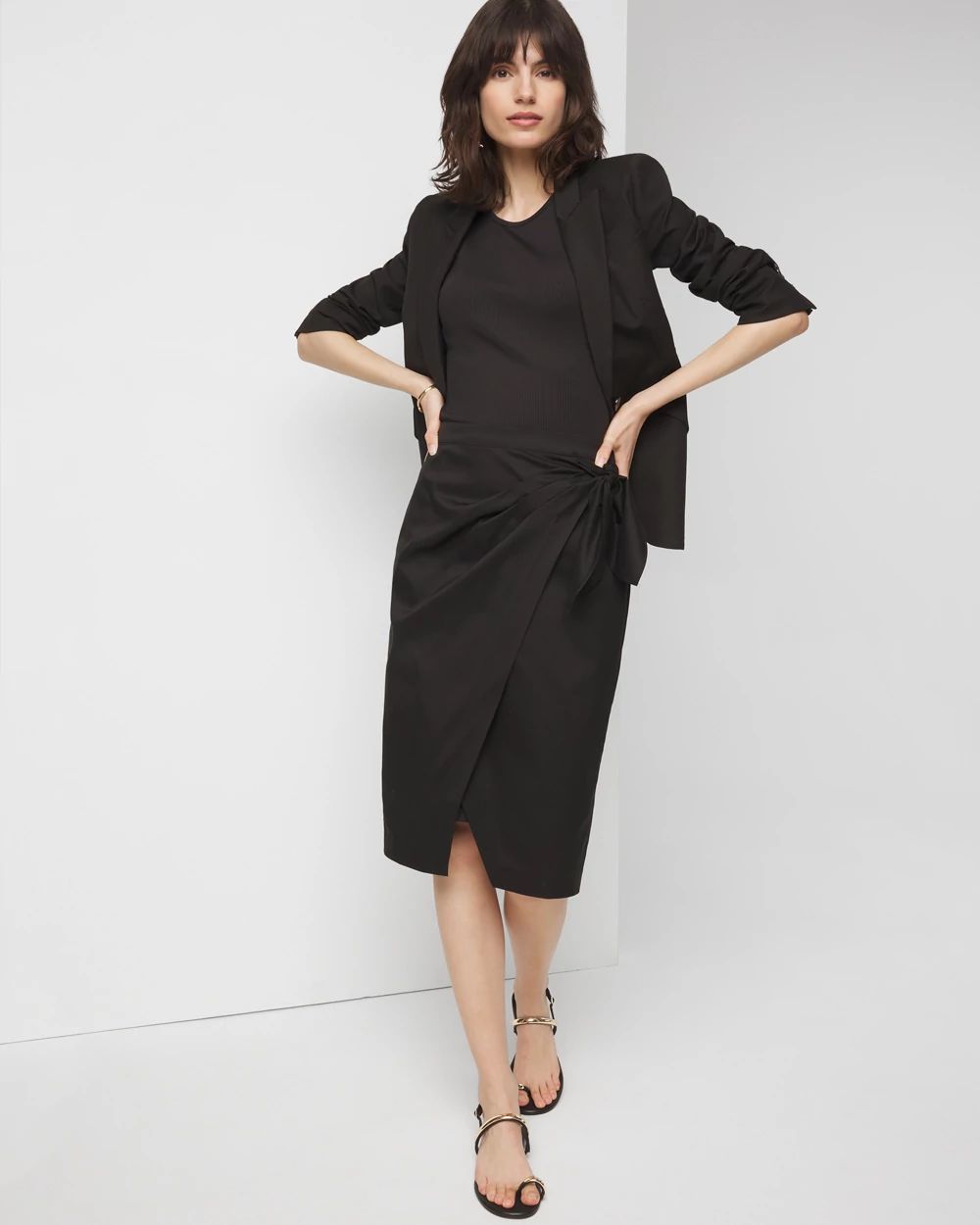 White house black market wrap skirt on sale